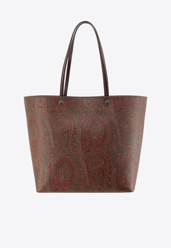 Etro Paisley Jacquard Tote Bag Brown WP1D0023AA001_M0019