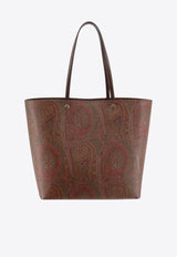 Etro Paisley Jacquard Tote Bag Brown WP1D0023AA001_M0019