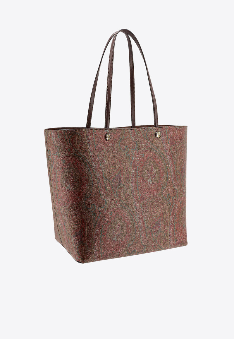 Etro Paisley Jacquard Tote Bag Brown WP1D0023AA001_M0019