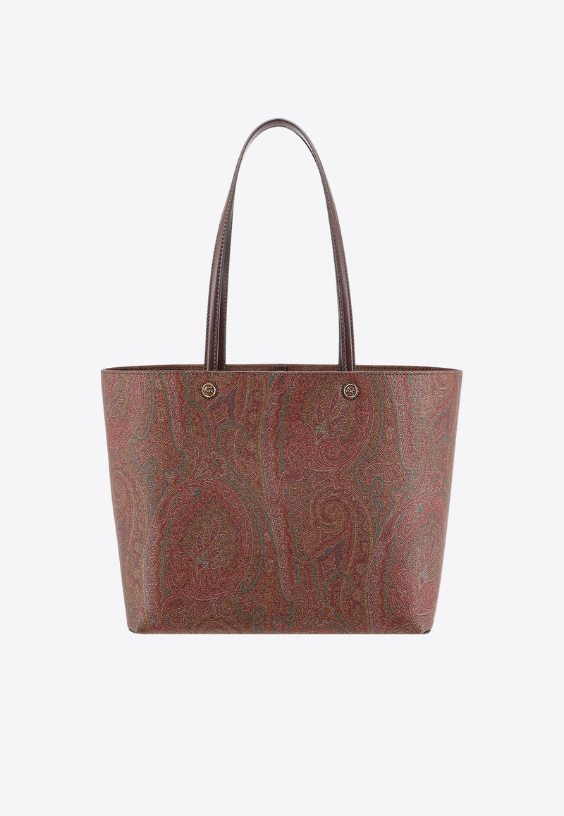 Etro Large Paisley Jacquard Tote Bag Brown WP1D0024AA001_M0019