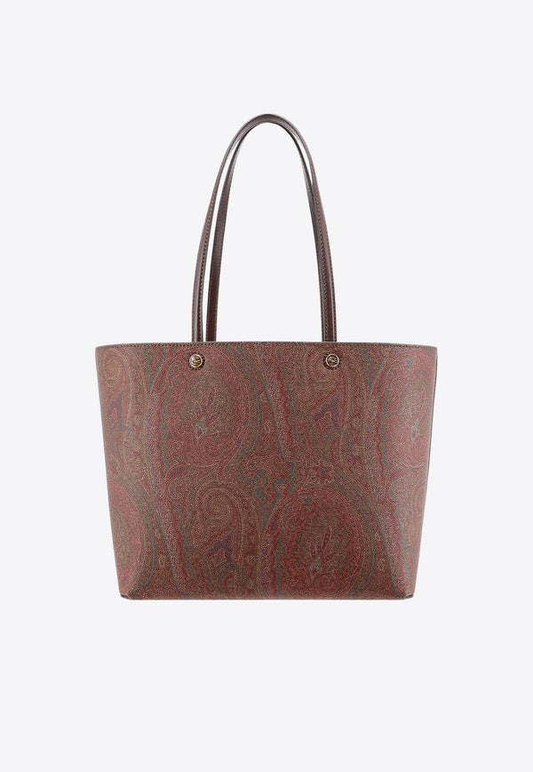 Etro Large Paisley Jacquard Tote Bag Brown WP1D0024AA001_M0019