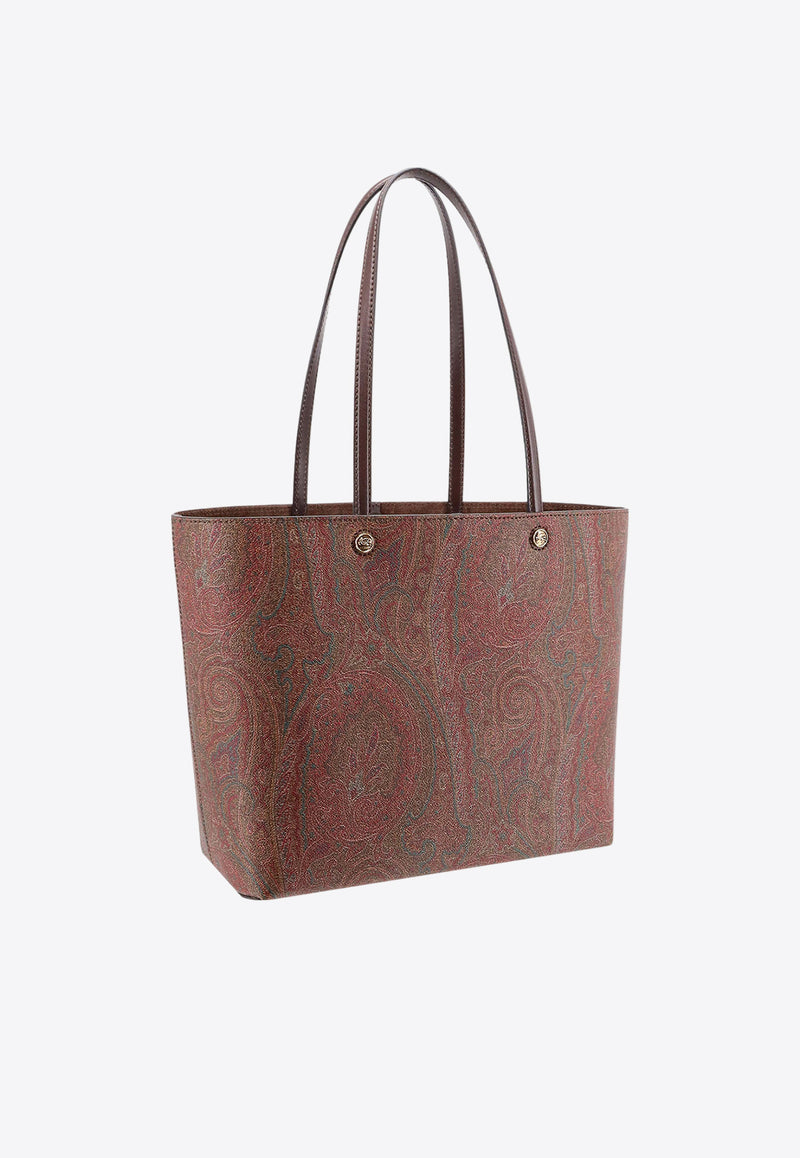 Etro Large Paisley Jacquard Tote Bag Brown WP1D0024AA001_M0019