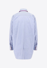 Etro Striped Long-Sleeved Shirt Blue WRIA002899TR560_S8450