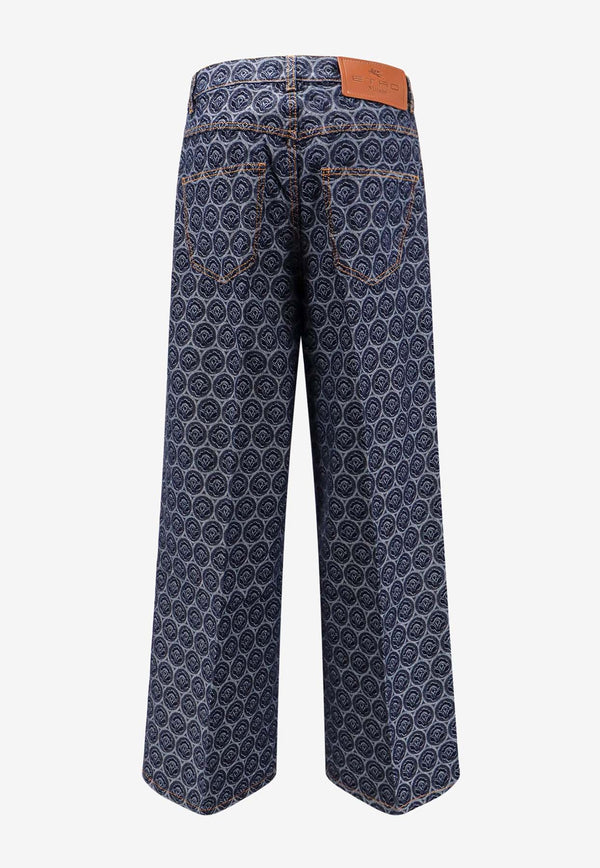 Etro Iconic Motif Wide-Leg Jeans Blue WRNB001399TJ529_F0213