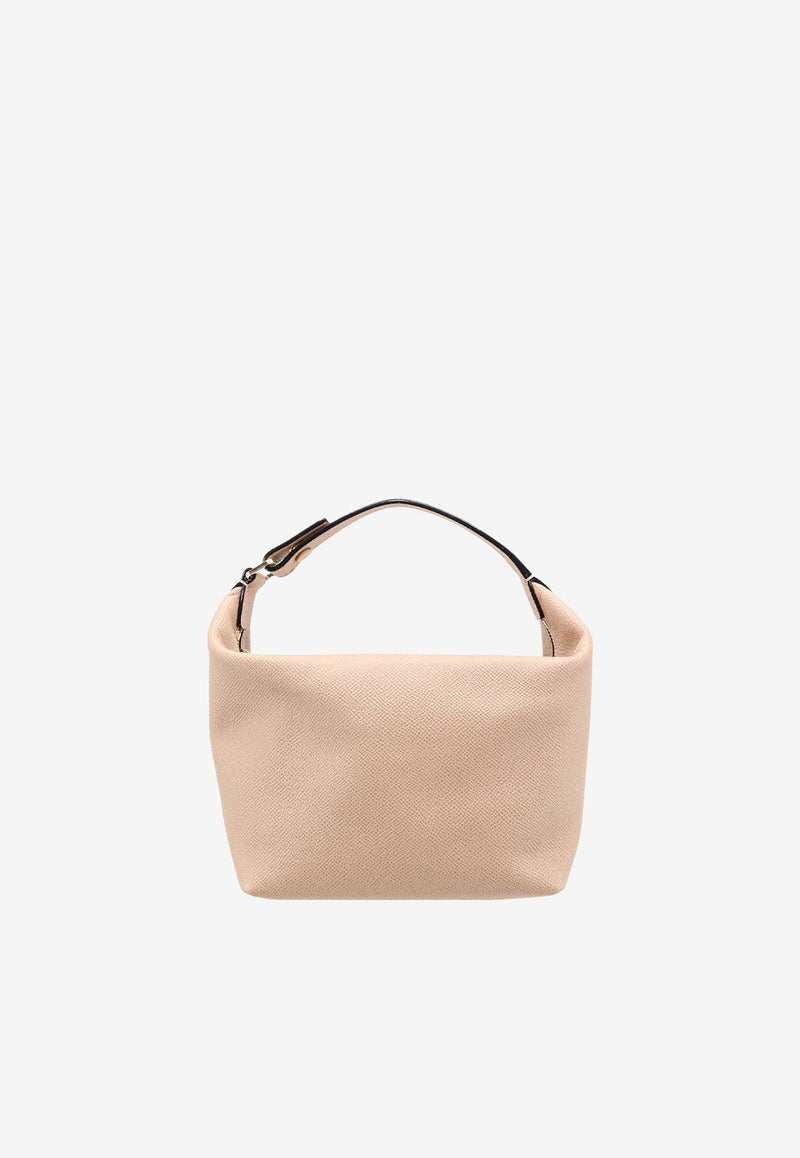 Valextra Mini Mochi Leather Top Handle Bag Beige SGMO0020010LOCPL99_MBC