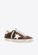 Golden Goose DB Super-Star Distressed Suede Sneakers Brown GMF00101F006151_55377