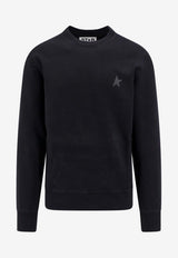 Golden Goose DB Star Print Crewneck Sweatshirt Black GMP01223P000525_90100