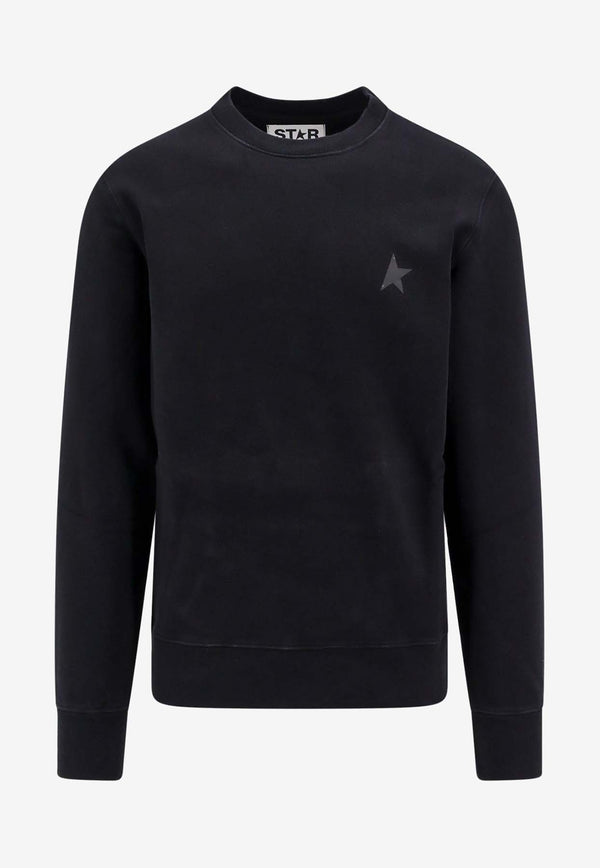 Golden Goose DB Star Print Crewneck Sweatshirt Black GMP01223P000525_90100