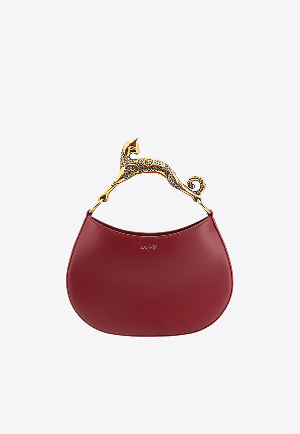 Lanvin Hobo Cat Leather Handbag Red LWBGSHC1NAPA_392