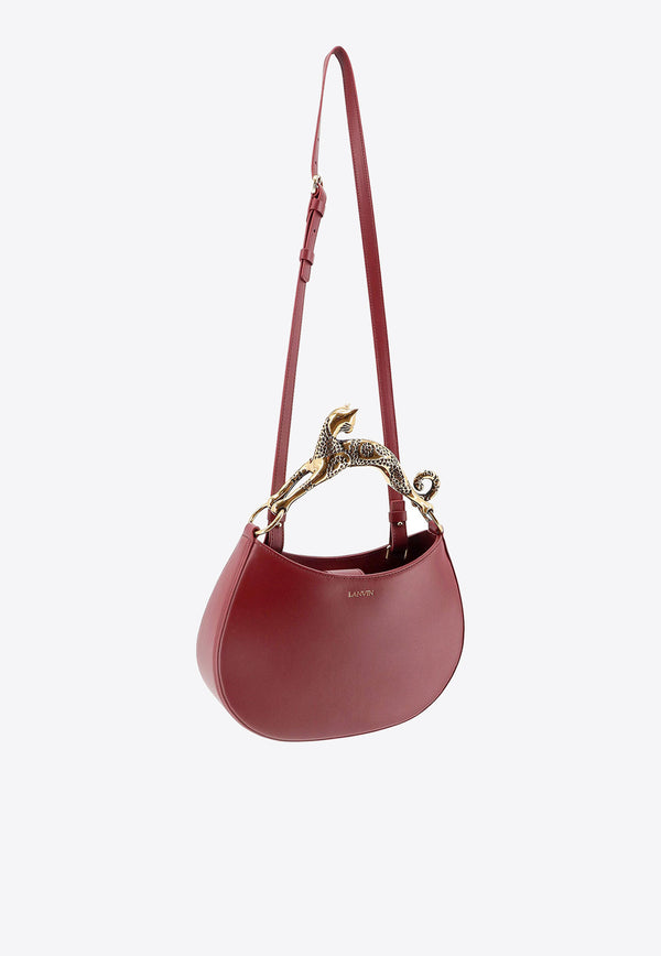 Lanvin Hobo Cat Leather Handbag Red LWBGSHC1NAPA_392