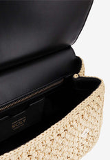 Dolce & Gabbana Large Sicily Raffia Top Handle Bag Beige BB6002A2Y84_8S193