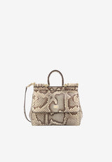 Dolce & Gabbana Medium Sicily Python Skin Handbag BB6003A2111_80200