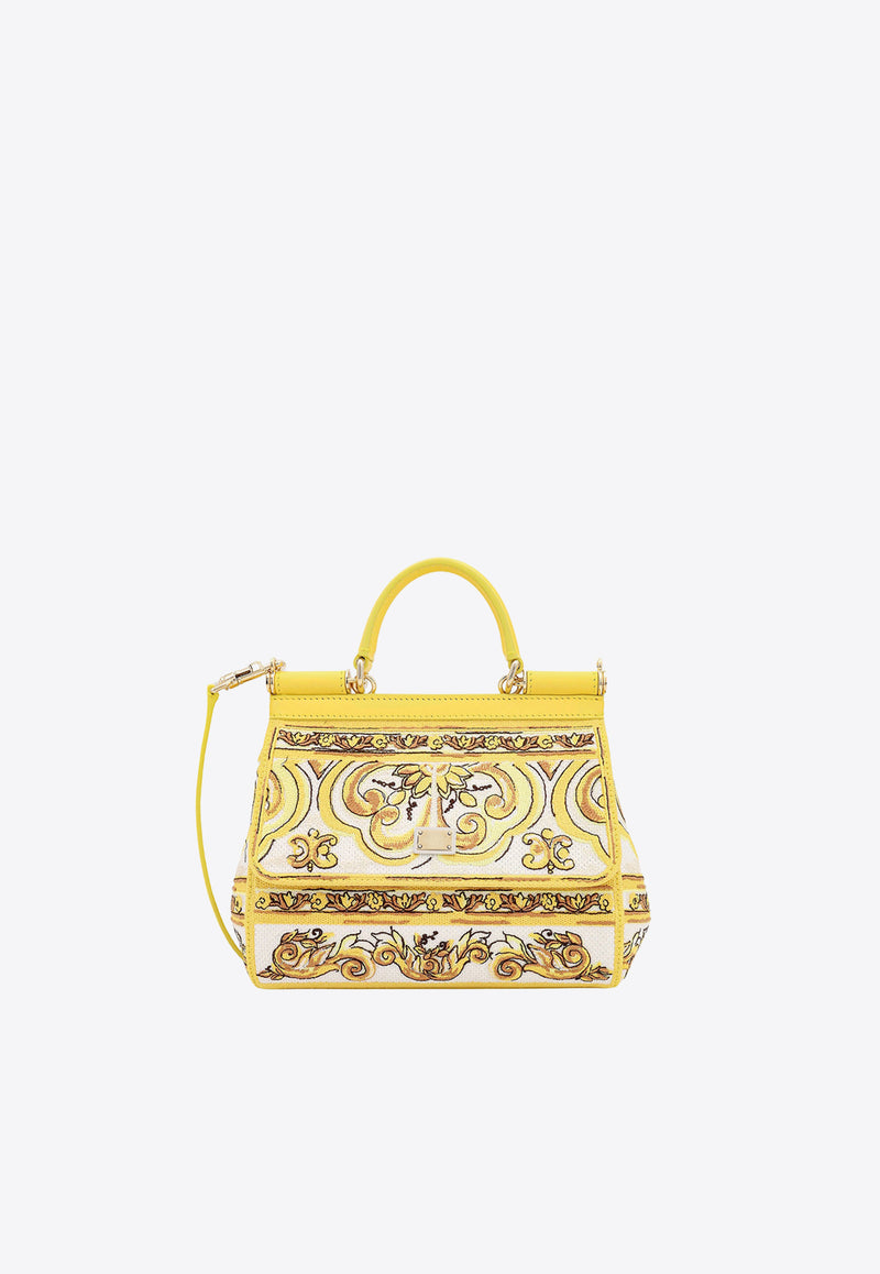 Dolce & Gabbana Medium Sicily Top Handle Bag Yellow BB6003AW050_HG3OB