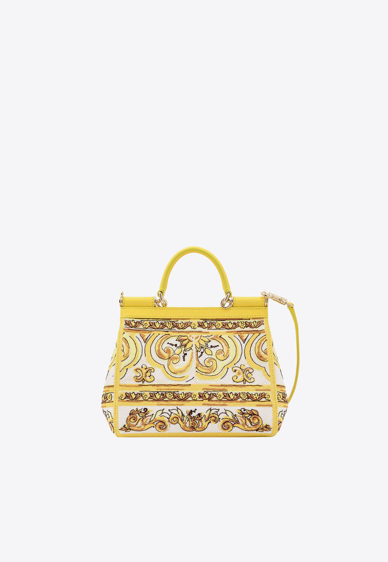 Dolce & Gabbana Medium Sicily Top Handle Bag Yellow BB6003AW050_HG3OB