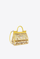 Dolce & Gabbana Medium Sicily Top Handle Bag Yellow BB6003AW050_HG3OB