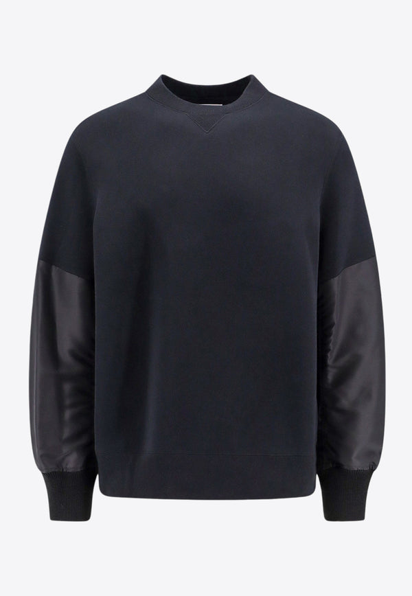 Sacai Basic Paneled Sweatshirt Black 2403456M_001