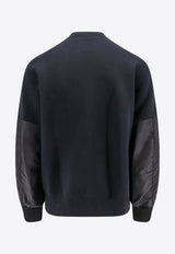 Sacai Basic Paneled Sweatshirt Black 2403456M_001