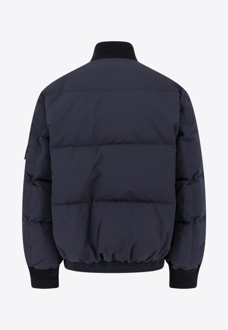 Sacai High Neck Zip-Up Padded Jacket Black 2403517M_001