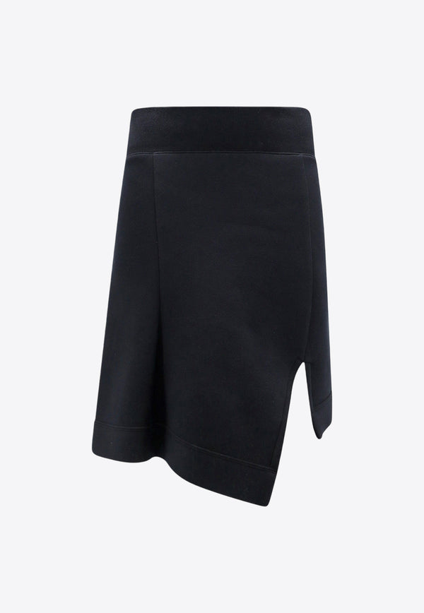 Sacai Asymmetrical Mini Skirt Black 2407398_001