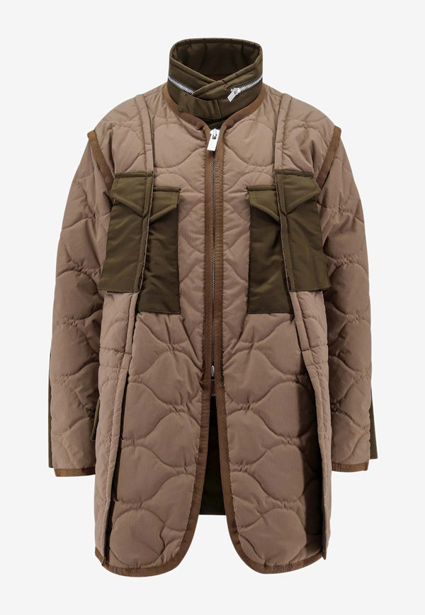 Sacai Padded Quilted Jacket Beige 2407461_637