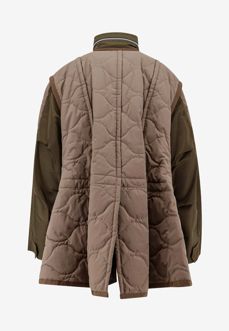 Sacai Padded Quilted Jacket Beige 2407461_637