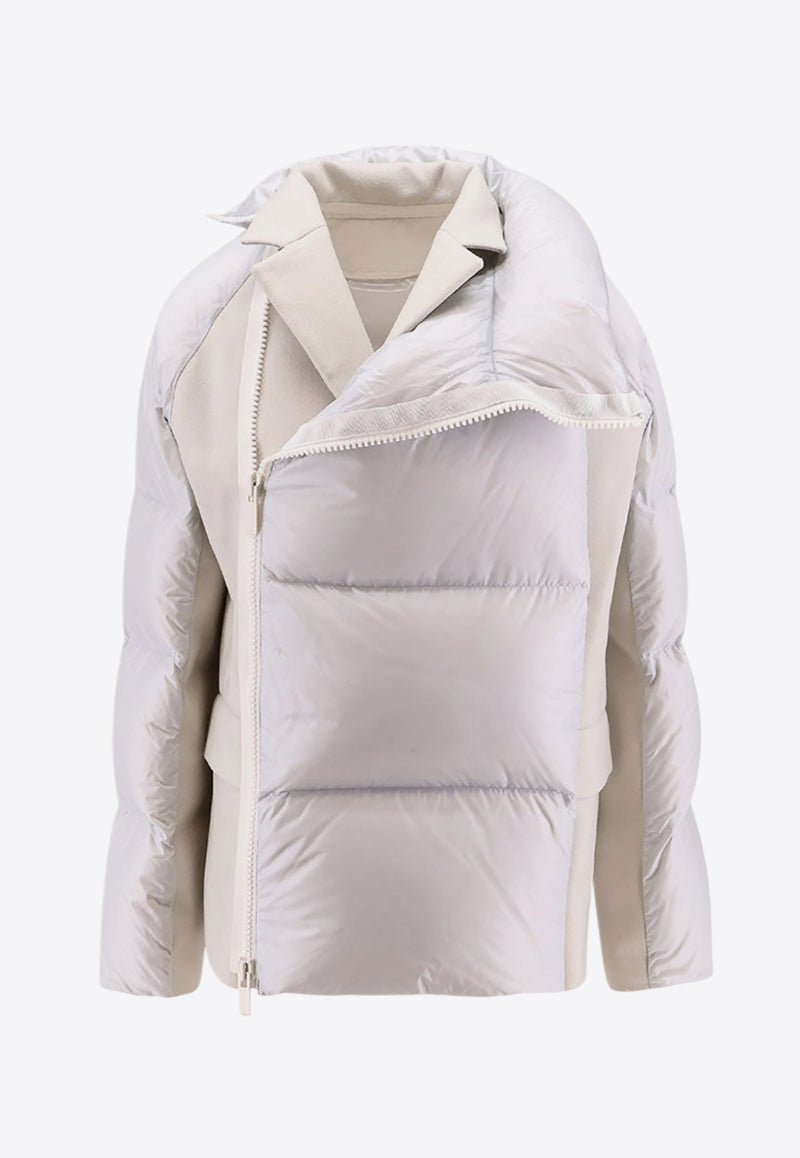 Sacai Wool-Panels Padded Zip-Up Jacket White 2407463_053