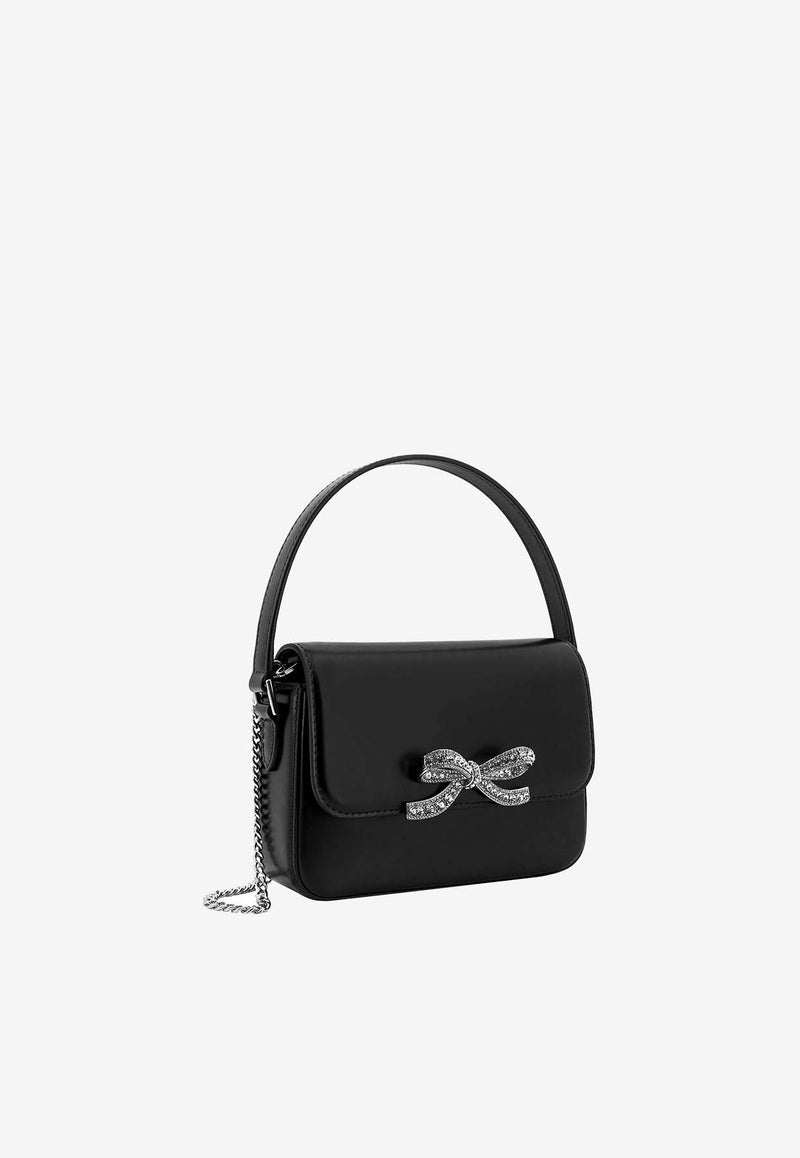 Self-Portrait Micro Leather Top Handle Bag Black PF24309S_BLACK