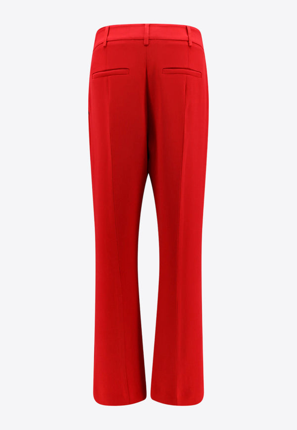 Valentino Cady Couture Silk Pants Red 5B3RB3601MM_157