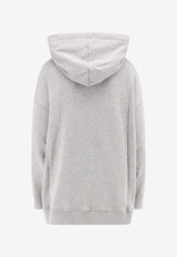 Valentino V Detailed Hooded Sweatshirt Gray 5B3MF23M8ST_080
