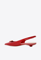 Valentino VLogo Bold Edition Slingback Ballet Flats Red 5W2S0IY1LHS_0RO