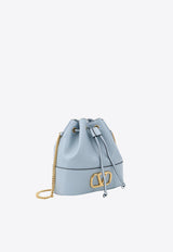 Valentino Mini VLogo Signature Bucket Bag Light Blue 5W2P0T83HPF_ZJ4
