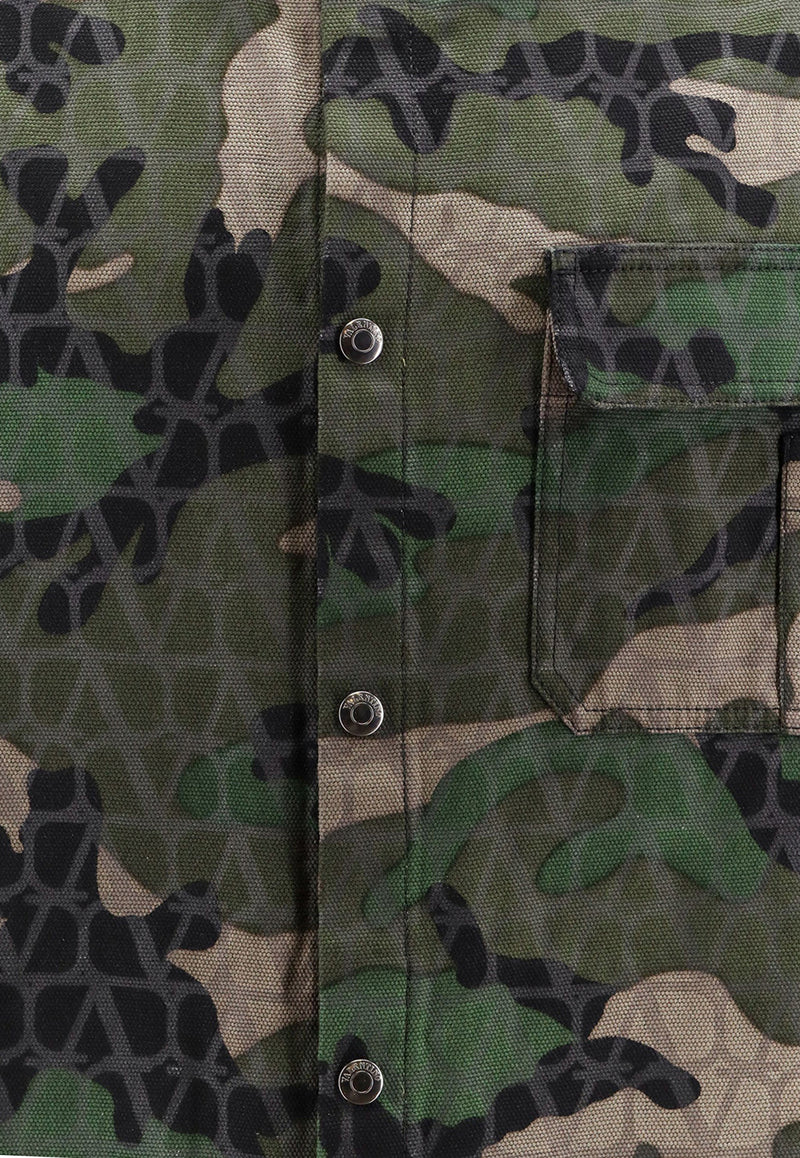 Valentino Toile Iconographe Camouflage Jacket Green 5V3CIA07AA5_WUH