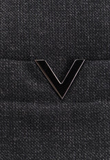 Valentino V Detail Padded Wool Shirt Gray 5V3CIO068JB_372