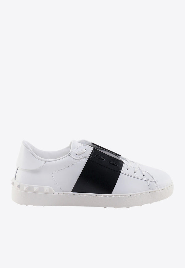 Valentino Open Low-Top Leather Sneakers White 5Y2S0830BLU_A01