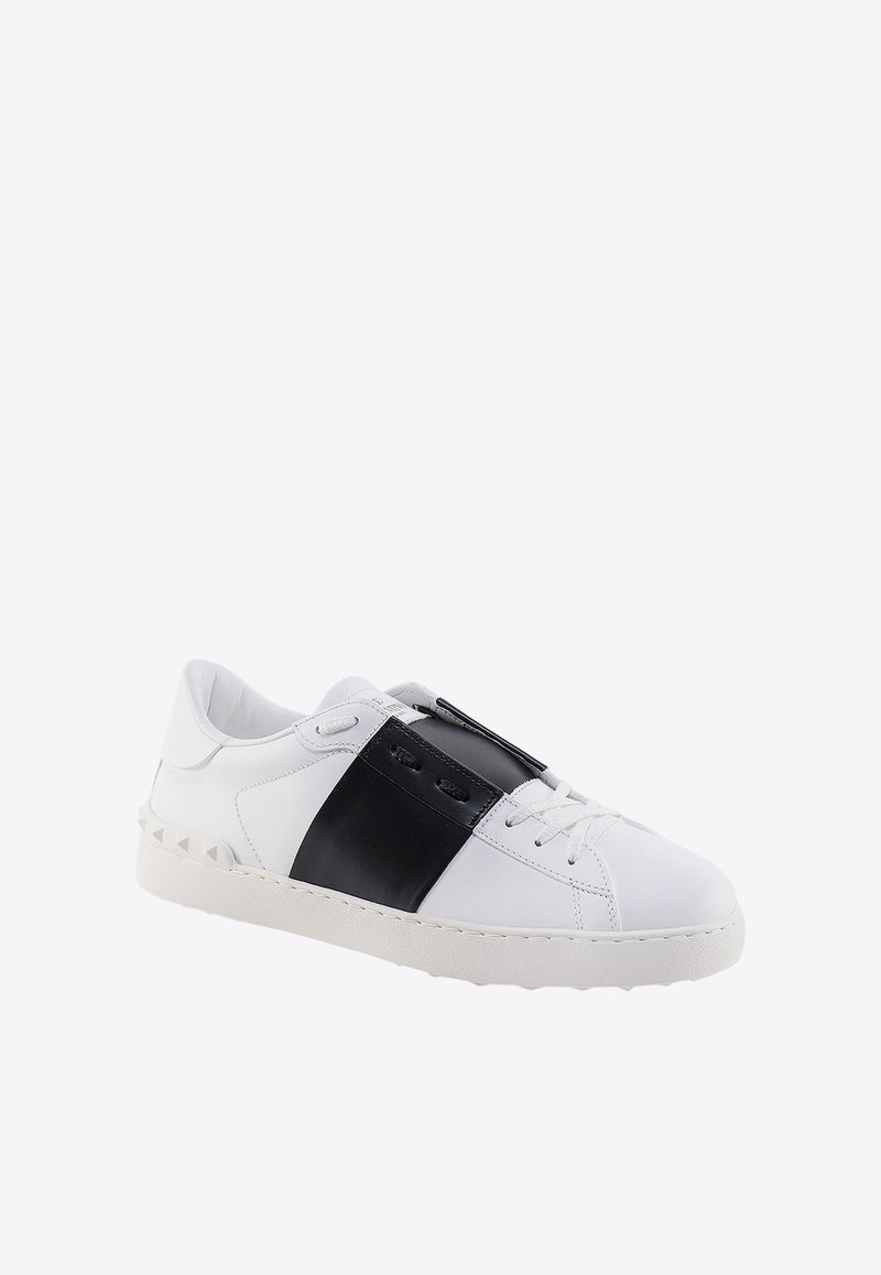 Valentino Open Low-Top Leather Sneakers White 5Y2S0830BLU_A01