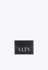 Valentino VLTN Print Leather Cardholder Black 5Y2P0448LVN_0NI