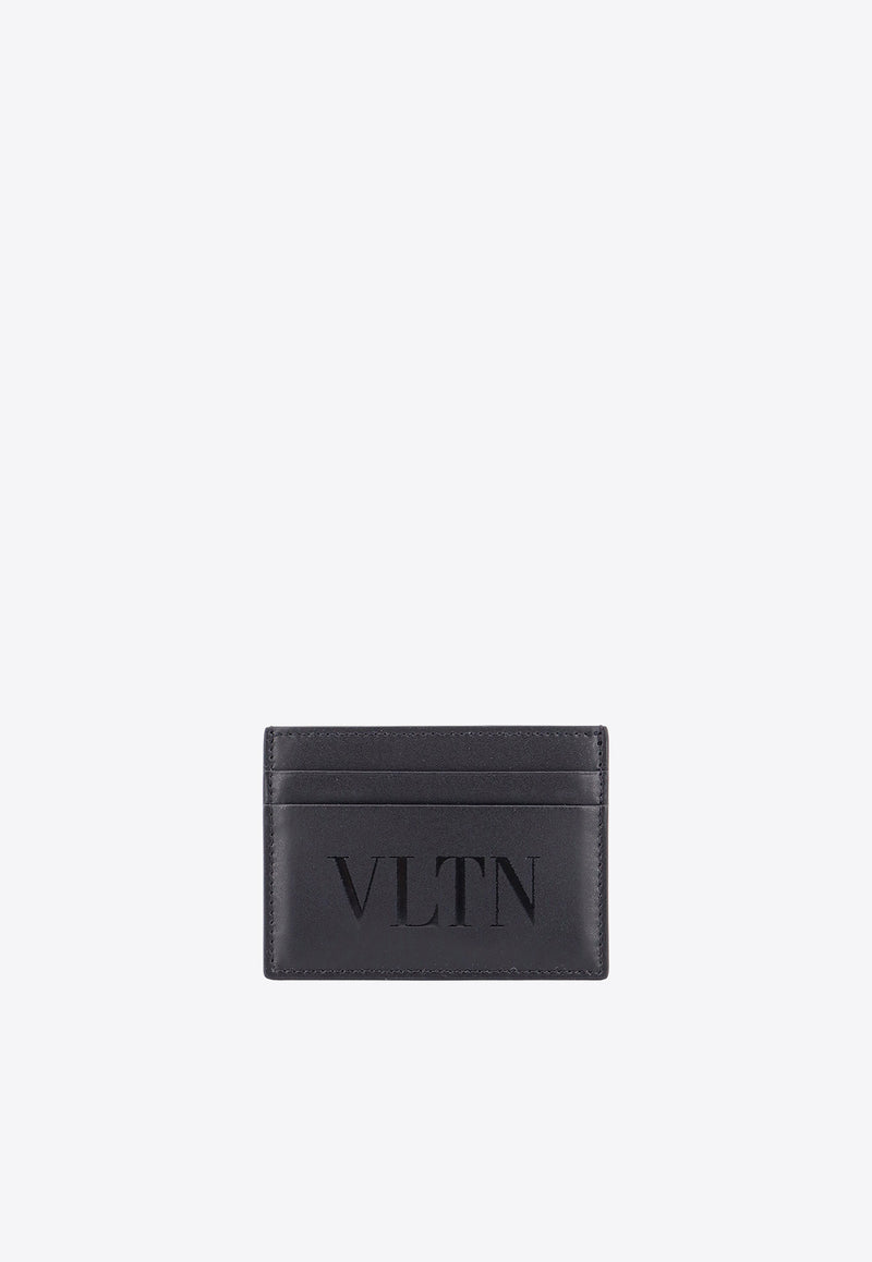 Valentino VLTN Print Leather Cardholder Black 5Y2P0448VNA_0NO