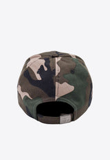 Valentino Camouflage Logo Baseball Cap Green 5Y2HDA41YJB_ZCB