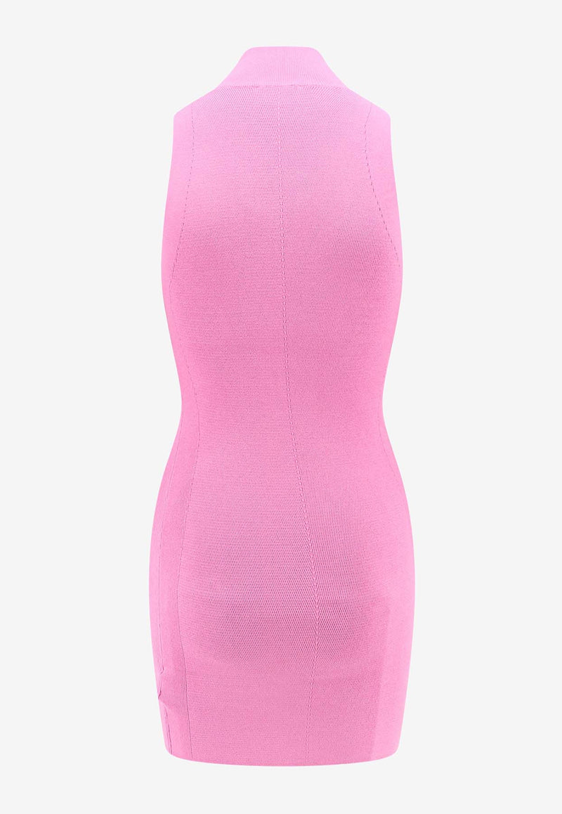 Diesel M-Onerva High-Neck Mini Dress  Pink A123960DLAX_377