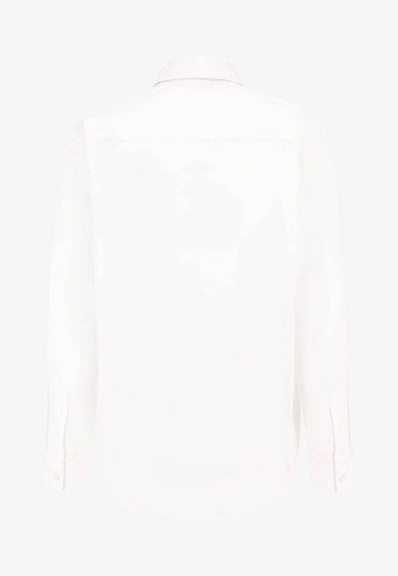 Diesel Embroidered Logo Long-Sleeved Shirt White A146340PCAL_100