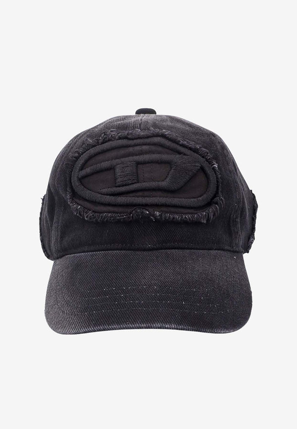 Diesel C Orson Logo Patch Baseball Cap Black A151080CHBS_97W