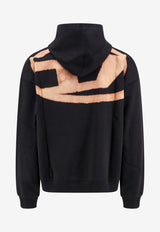 Diesel S-Boxt Bleached Logo Hooded Sweatshirt Black A152590PJAX_9XX