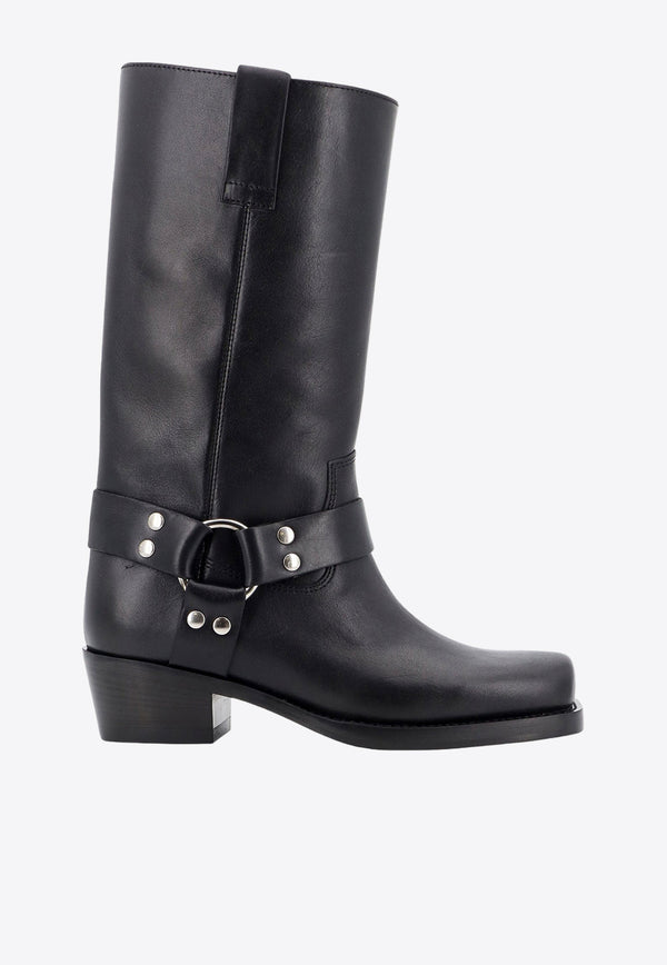 Paris Texas Roxy 45 Mid-Calf Boots in Nappa Leather Black PX662XLTVT_BLACK