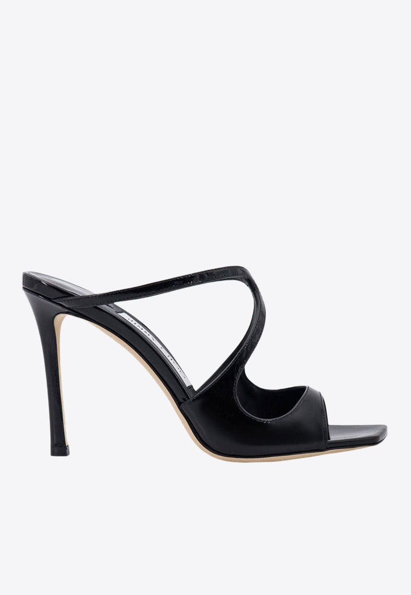 Jimmy Choo Anise 95 Patent Leather Mules Black ANISE95PAT_BLACK