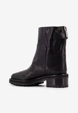 Jimmy Choo Brooklyn Leather Ankle Boots Black BROOKLYNAB50WLZ_BLACK