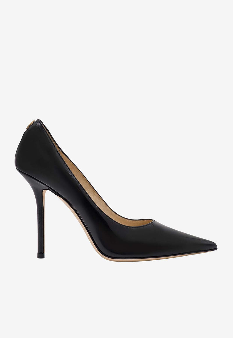 Jimmy Choo Love 100 Patent Leather Pumps Black LOVE100PWJ_BLACK