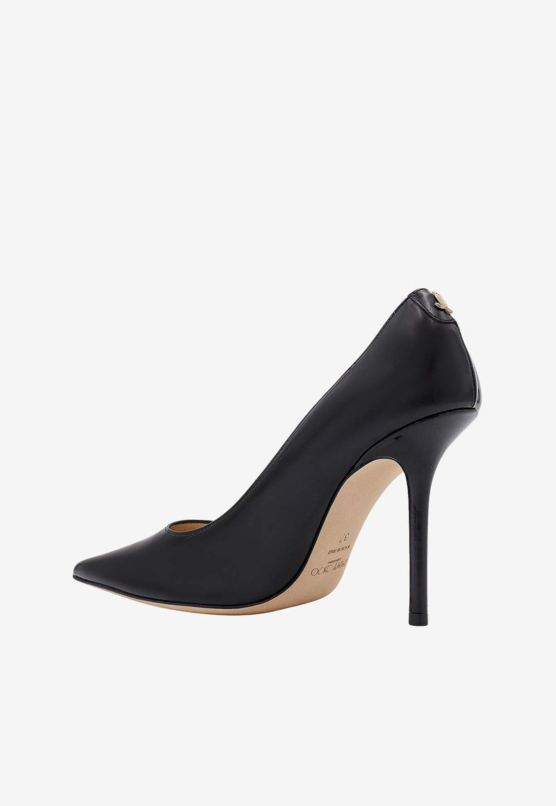 Jimmy Choo Love 100 Patent Leather Pumps Black LOVE100PWJ_BLACK