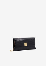 Tom Ford Nobile Pochette Clutch in Croc-Embossed Leather Black L1736LCL403X_1N001