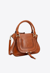 Chloé Marcie Shiny Calf Leather Shoulder Bag Brown C24AS660N57_26M