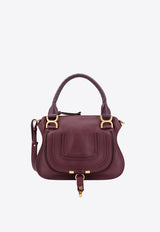 Chloé Small Marcie Leather Shoulder Bag Purple C22AS628I31_55U